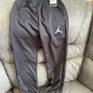 Jordan Black Elastic Waist Joggers boys size M